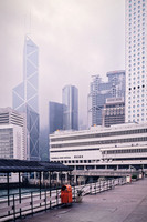 Bank of China (à g.), arch. PEI - et banque HSBC (logo rouge)